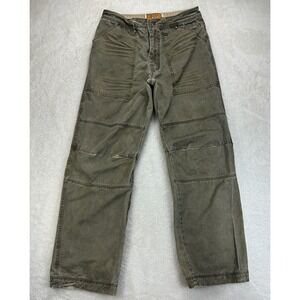 Trailer Double Knee Utility Pants Mens 30x32 Olive Green Heavyweight Outdoor Y2K